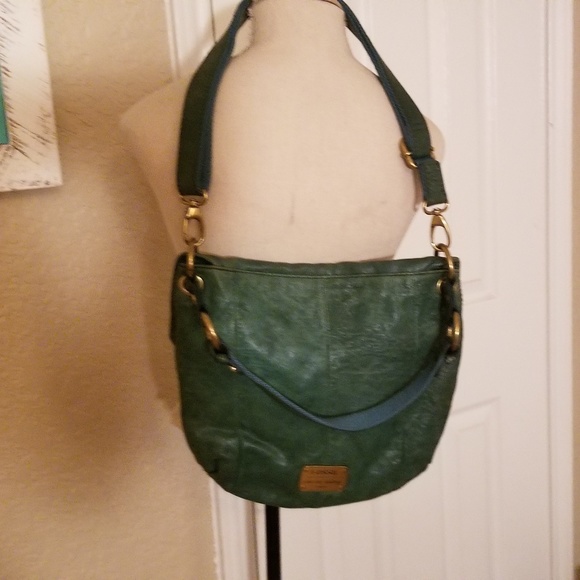 Fossil Handbags - Hunter Green Fossil Leather Purse
